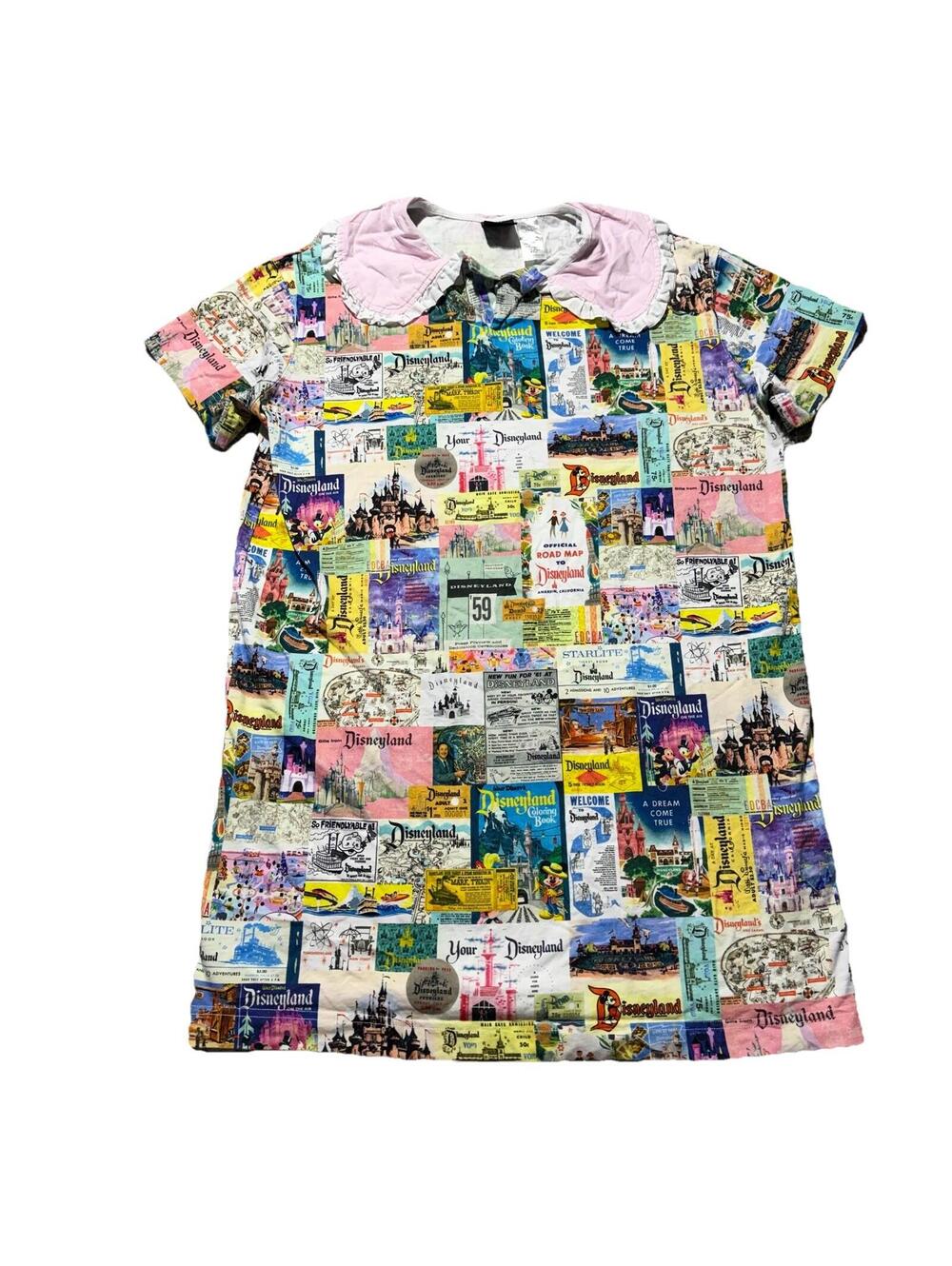Disney Disney 100 100th Anniversary Posters Collage Ladies Dress Retro Large